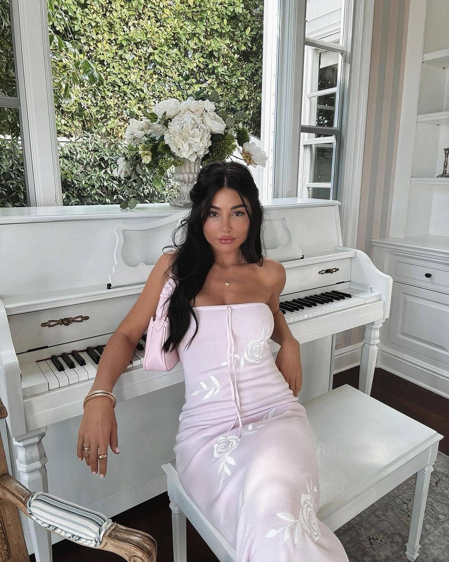 Dreamy Women's Fishtail Sheath Print Dress